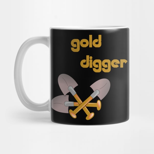 gold digger t-shirt by amelsara